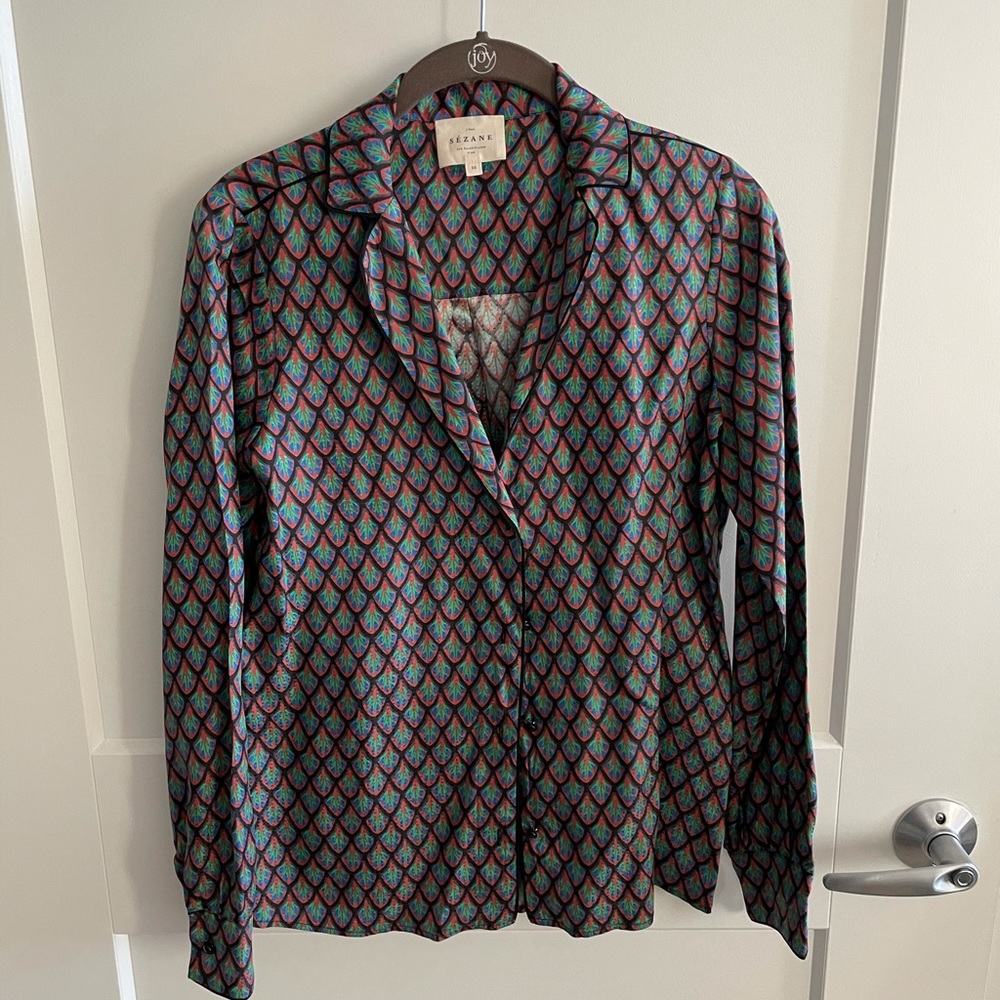 Sezane silk blend shirt